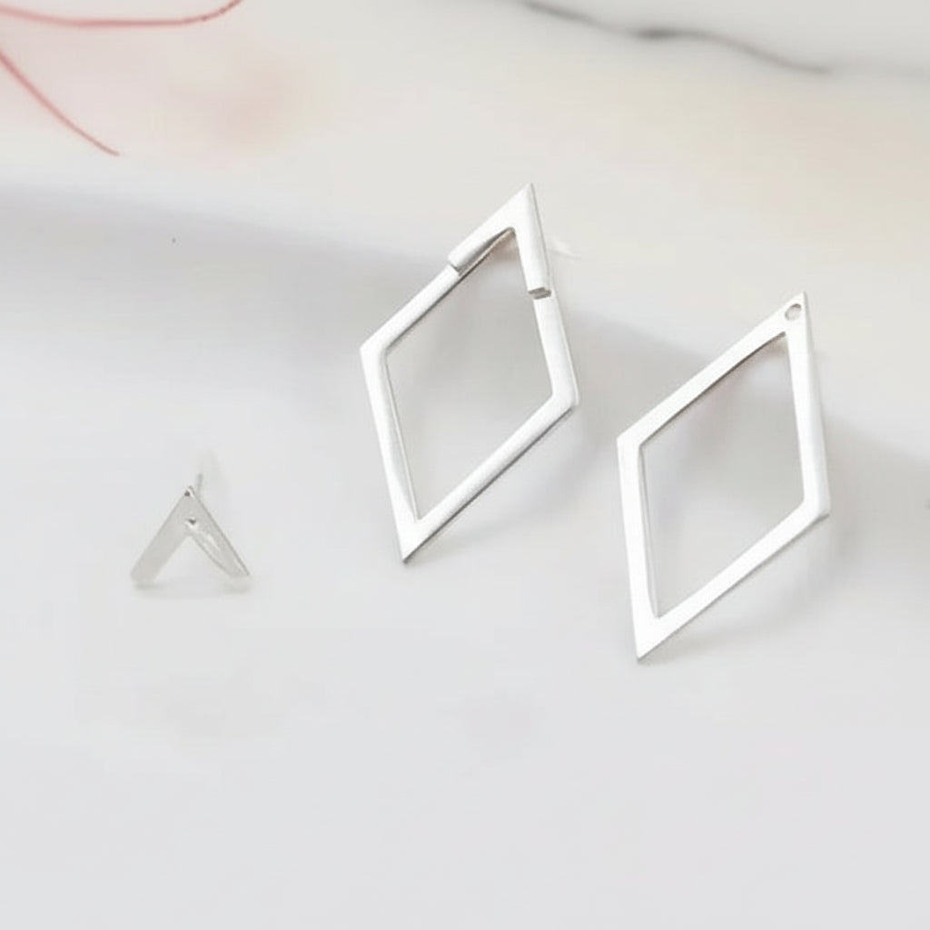 Geometrische Driehoek Oorbellen - Goud & Zilver kleuren