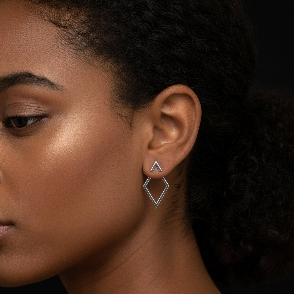 Geometrische Driehoek Oorbellen - Goud & Zilver kleuren