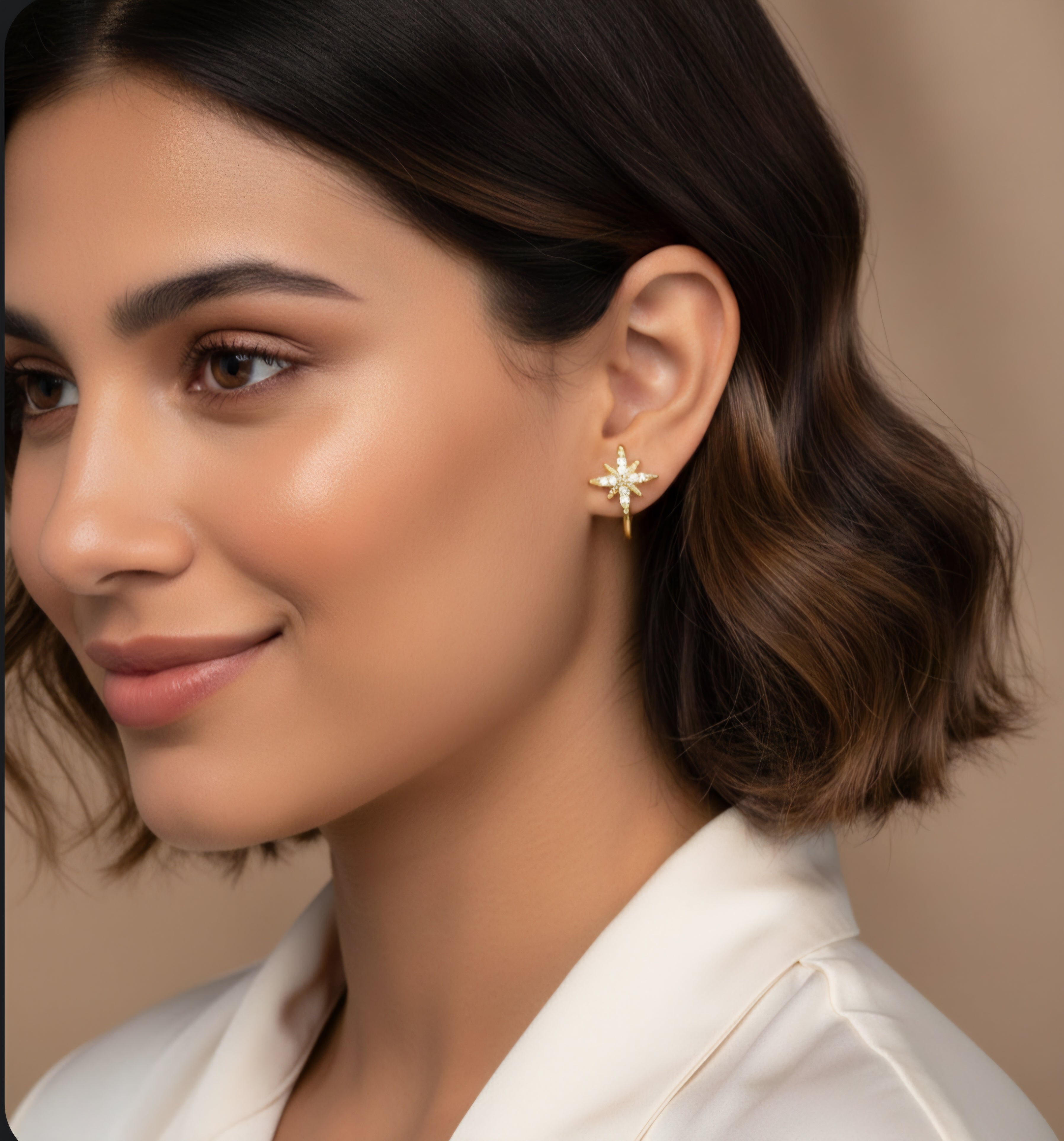 Nirvano Vintage Ster Ear Cuff - Zonder Piercing Zilverkleur